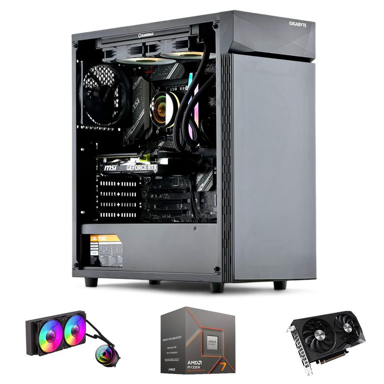 PC GAMER AMD RYZEN 7 8700 32Gb DDR5 2Tb RTX 3060 WiFi-0