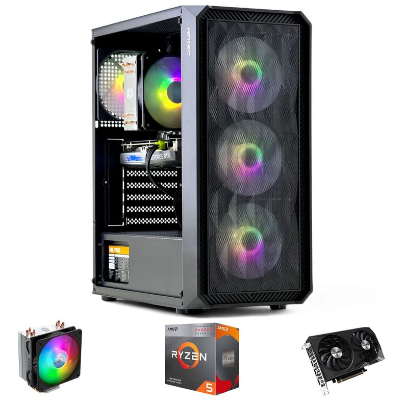 PC GAMER AMD RYZEN 5 5500 32gb 1Tb RTX 3060 WiFi Air-0