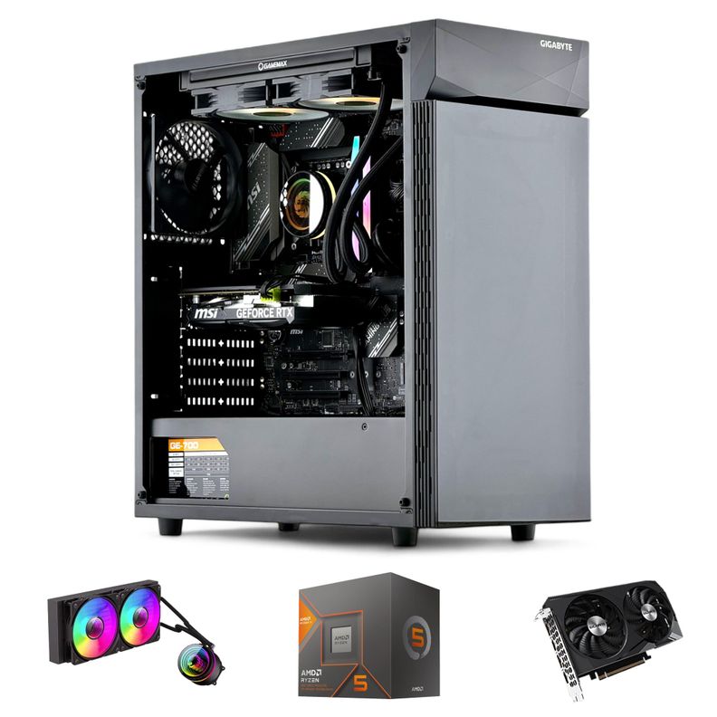 PC GAMER AMD RYZEN 5 8600G 32Gb DDR5 1Tb RTX 3060 WiFi-0
