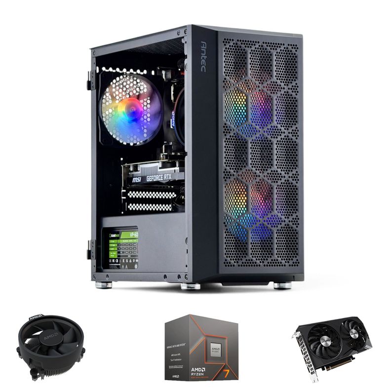 PC GAMER: AMD RYZEN 7 8700 32gb DDR5 1Tb GTX 1650 WiFi-0