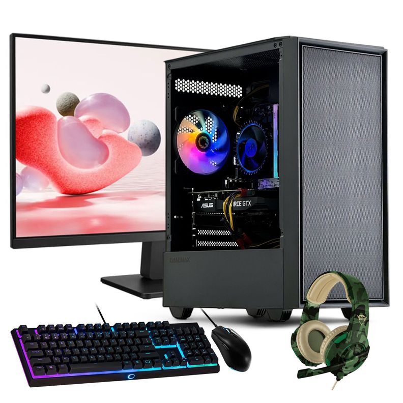 PC GAMER + MONITOR 24 + Perif: INTEL CORE i3 14100 16gb 500Gb UHD 730 WiFi-0