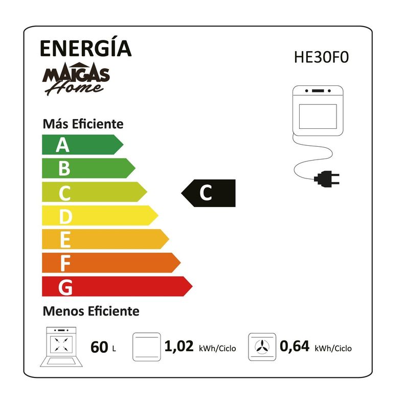 HORNO EMPOTRABLE ELÉCTRICO HE30F0-6