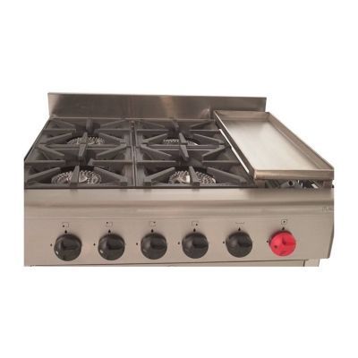 Cocina 4 Plato 1 Horno + Churrasquera GLP 6EA50-2