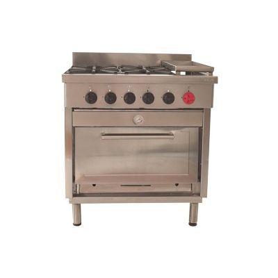 Cocina 4 Plato 1 Horno + Churrasquera GLP 6EA50-1