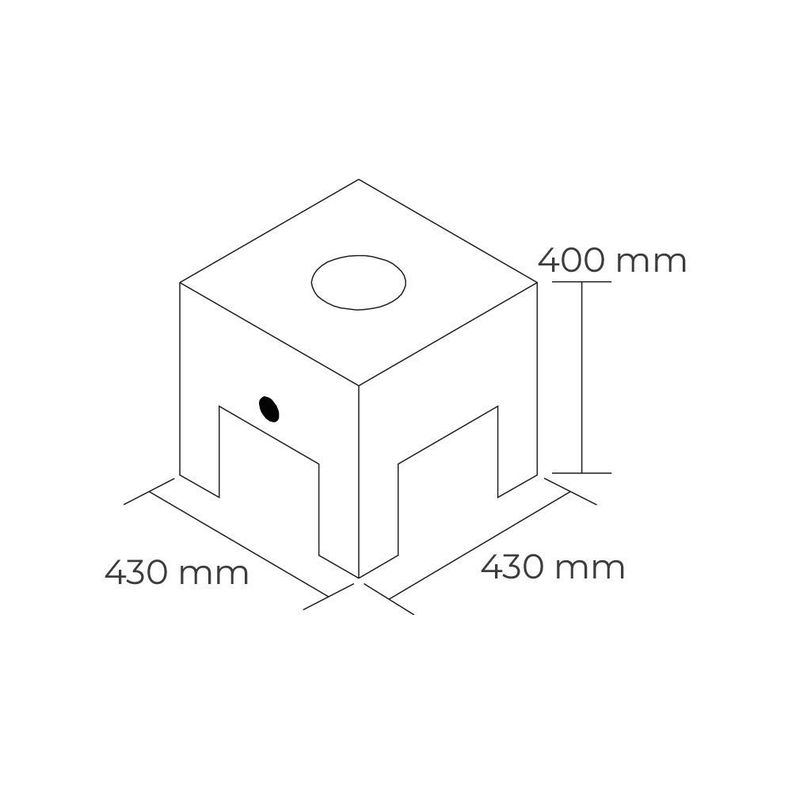 ANAFE 1 PLATO BAJO 43x43 Cms. (GLP) 6EA182-3