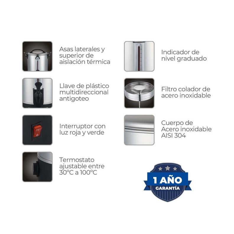 PERCOLADOR PROFESIONAL 11L-2