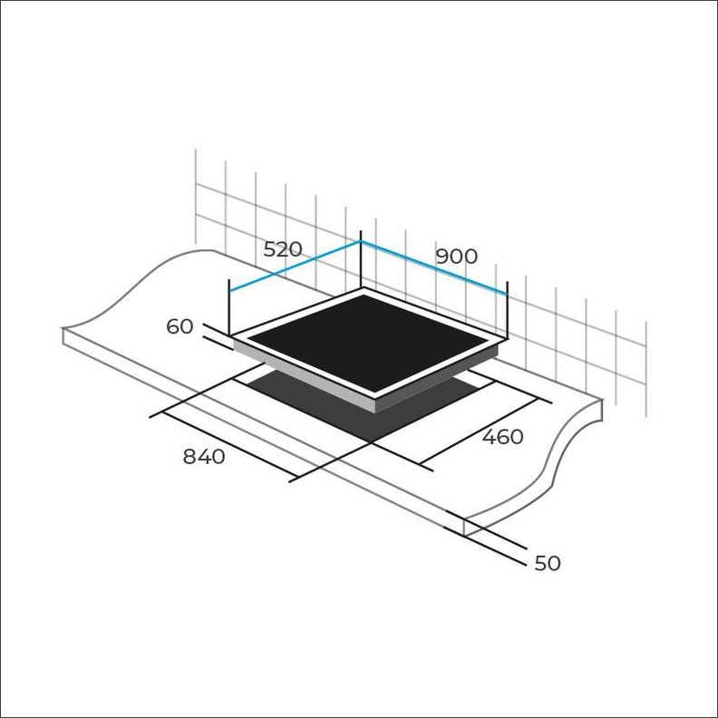 Encimera de Inducción 5 quemadores DELUXE CEI05D-2
