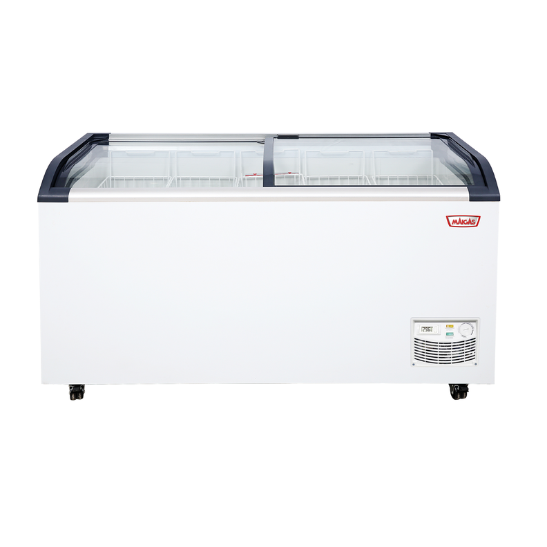 CONGELADOR TIPO ISLA TAPA VIDRIO CURVO 562 LT-0
