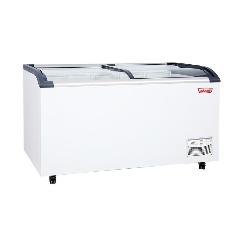CONGELADOR TIPO ISLA TAPA VIDRIO CURVO 562 LT-1