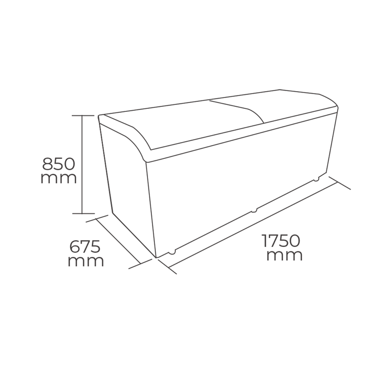 CONGELADOR TIPO ISLA TAPA VIDRIO CURVO 562 LT-2