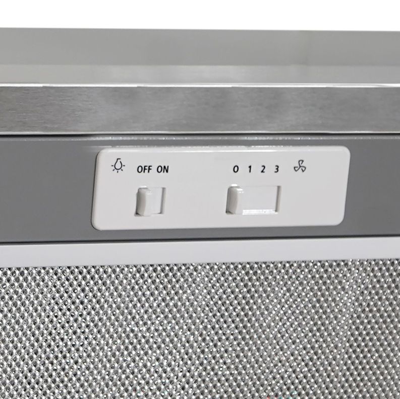 Campana Retractil Gris 60 cm, 3 velocidades-3
