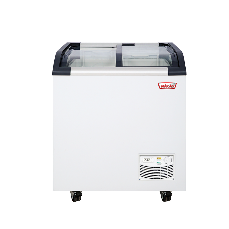 CONGELADOR TIPO ISLA TAPA DE VIDRIO CURVO 163 LTRS -0