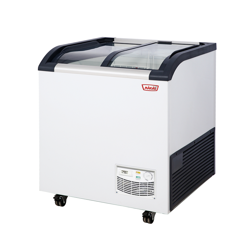 CONGELADOR TIPO ISLA TAPA DE VIDRIO CURVO 163 LTRS -1