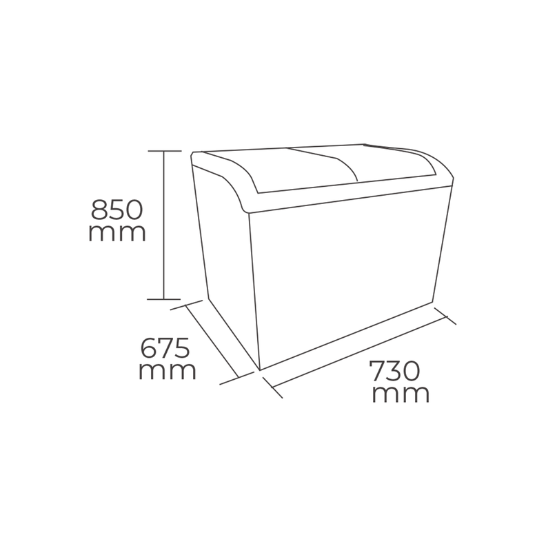 CONGELADOR TIPO ISLA TAPA DE VIDRIO CURVO 163 LTRS -2