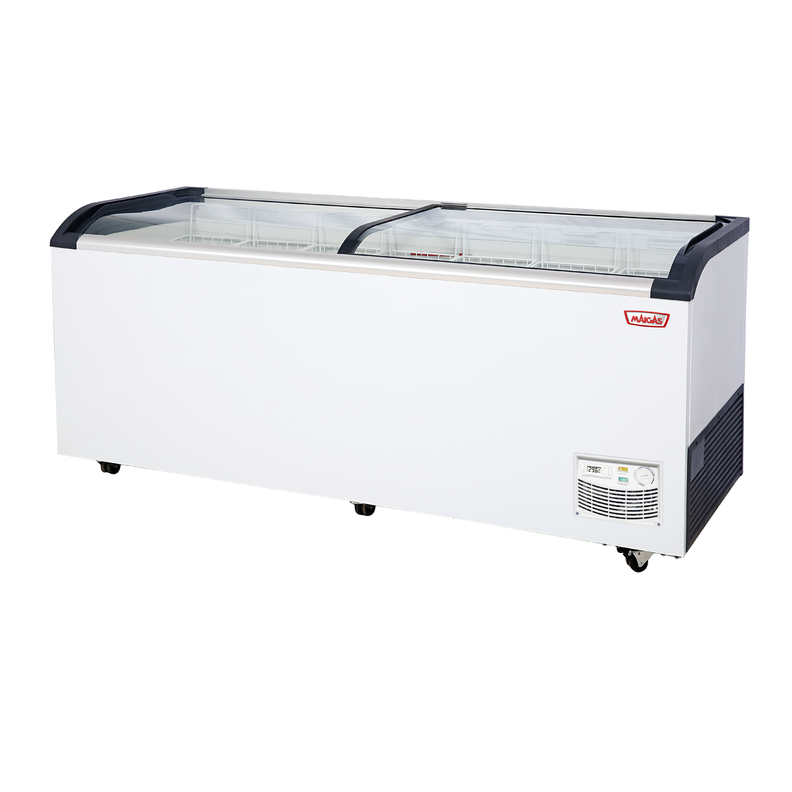 CONGELADOR TIPO ISLA TAPA VIDRIO CURVO 654 LT-1