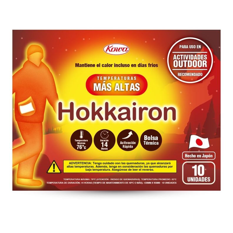 Hokkairon Bolsa Termica Temperaturas mas Altas 10 Uni Blanco
