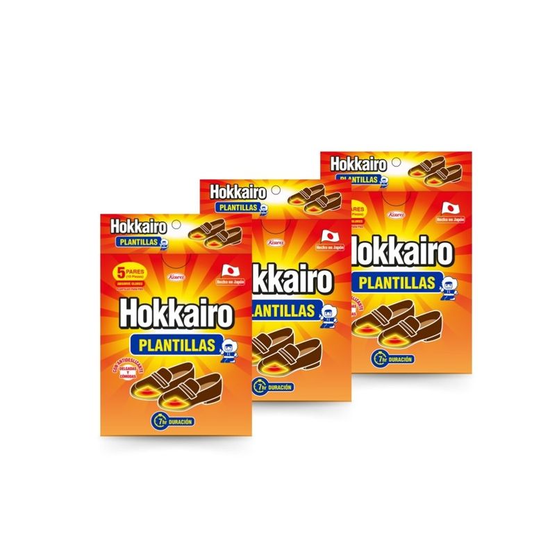 PACK X3 (15 Pares) Hokkairo Plantillas Termicas para Zapatos Blanco