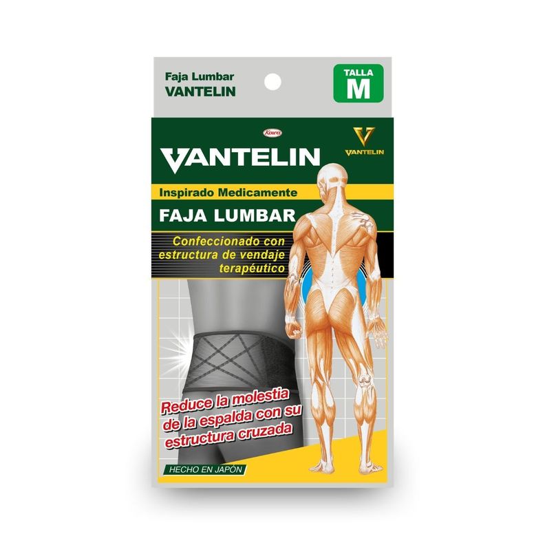 Faja Lumbar Vantelin Negro M