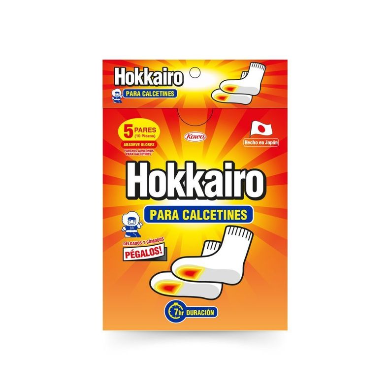 Hokkairo Parches Para Calcetines 5 Pares Blanco