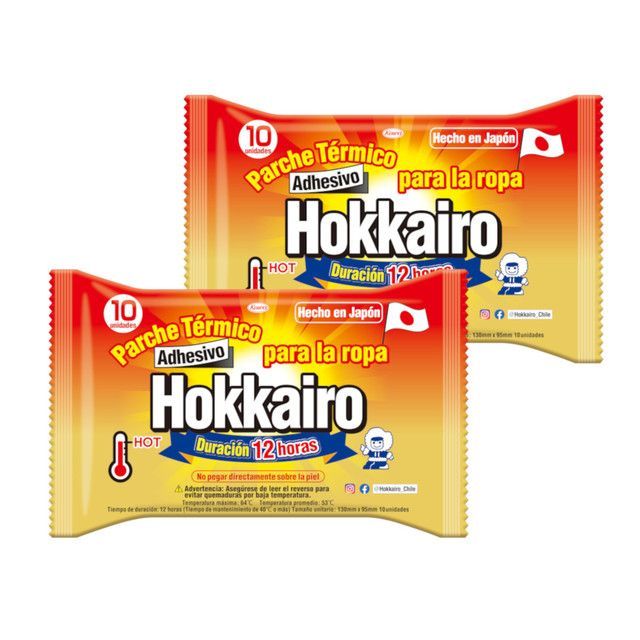PACK X2 (20 Uni) Parche Termico Hokkairo Blanco