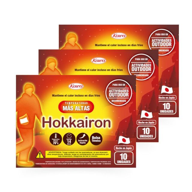 PACK X3 (30 Uni) Bolsa Termica Hokkairon Temperaturas Mas Altas Blanco
