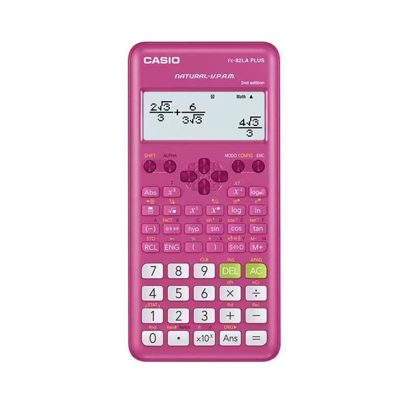 Calculadora Cientifica Casio FX-82LAPLUS2-PKWDT-0