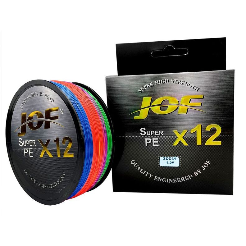 Hilo Pesca Multifilamento De 12 Hebras Jof 0.26mm 100mt-0