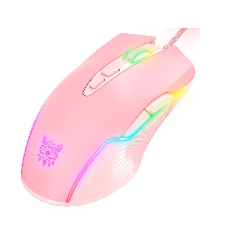 Mouse De Juego Onikuma Cw905 Rosado-0