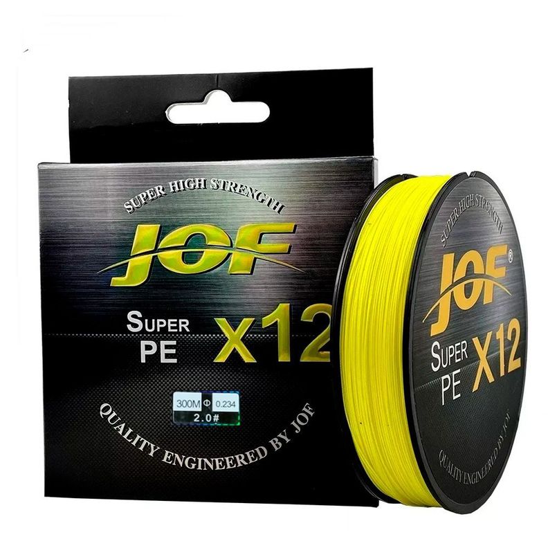 Hilo de pesca Multifilamento JOf X 12 hebras 0.32mm, 300Mt -0