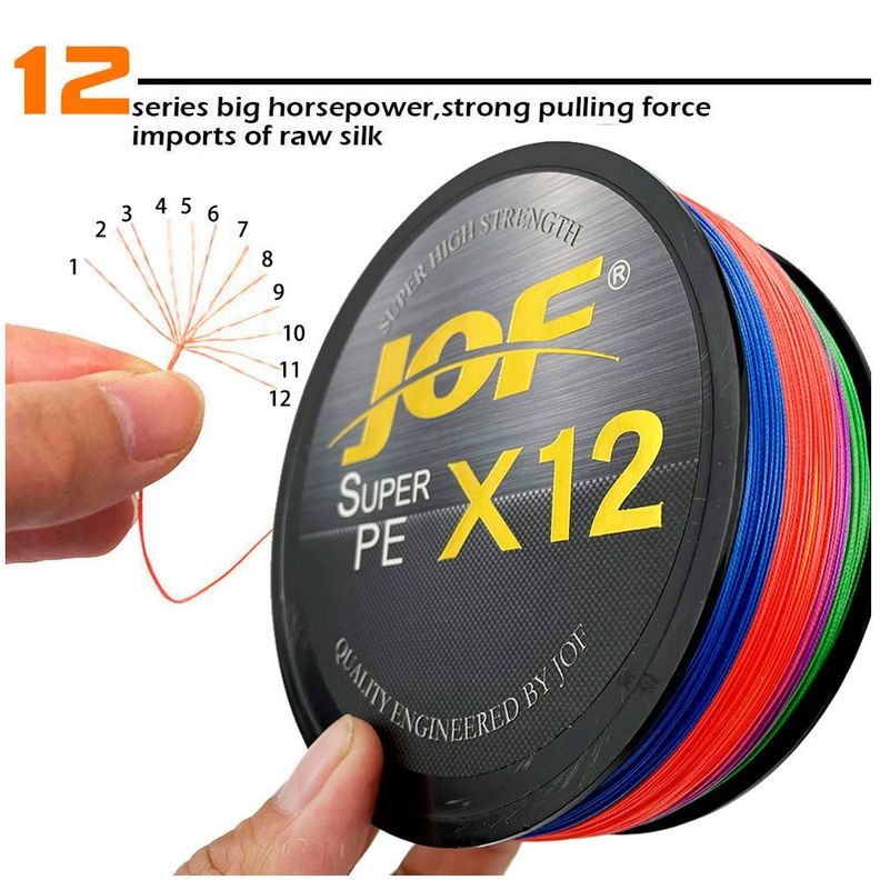 Hilo de pesca Multifilamento JOf X 12 hebras 0.32mm, 300Mt -1