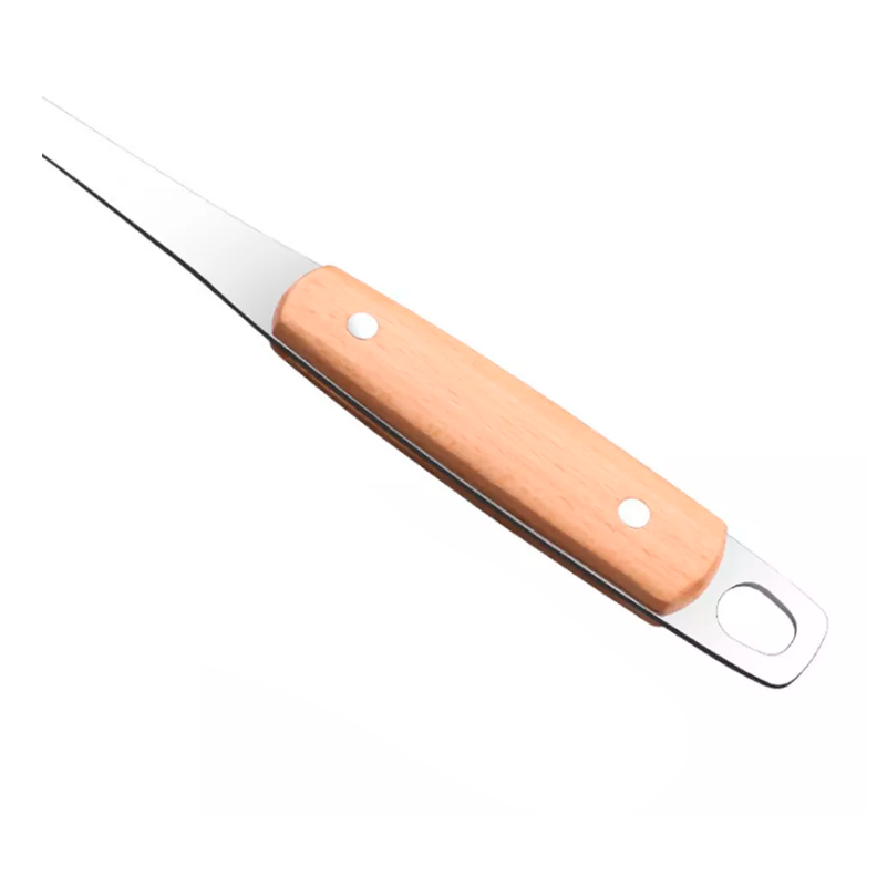 Cucharon Inoxidable Mango Madera Para Tu Cocina-1