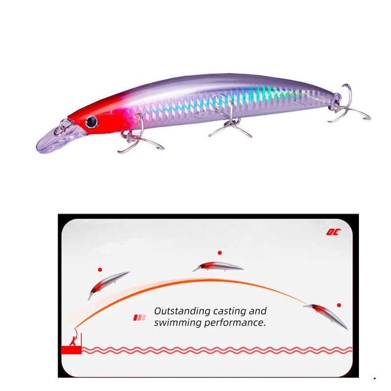 Señuelo de pesca ultra largos de 135mm 27.4g -1