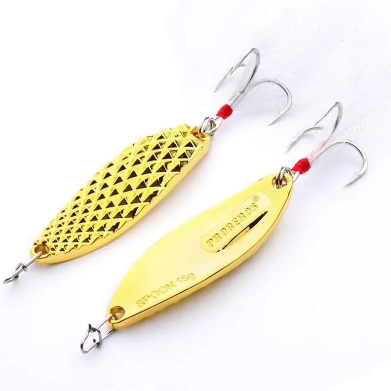 Señuelo Chispa Cuchara Para Pesca 20g Dorado Oscuro-1