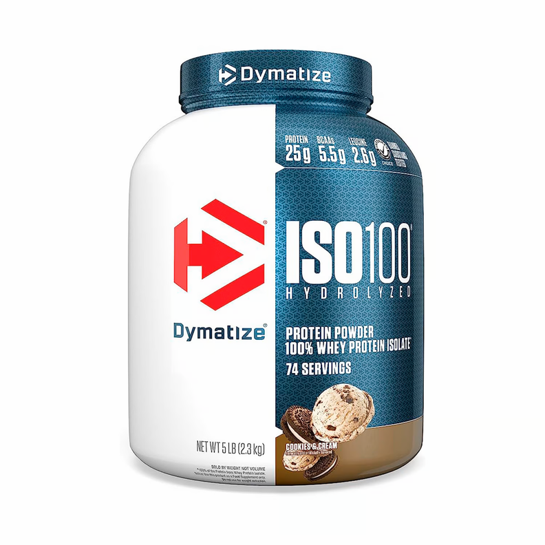 Iso 100 - 5lbs - Dymatize Nutrition Cookis And Cream-0