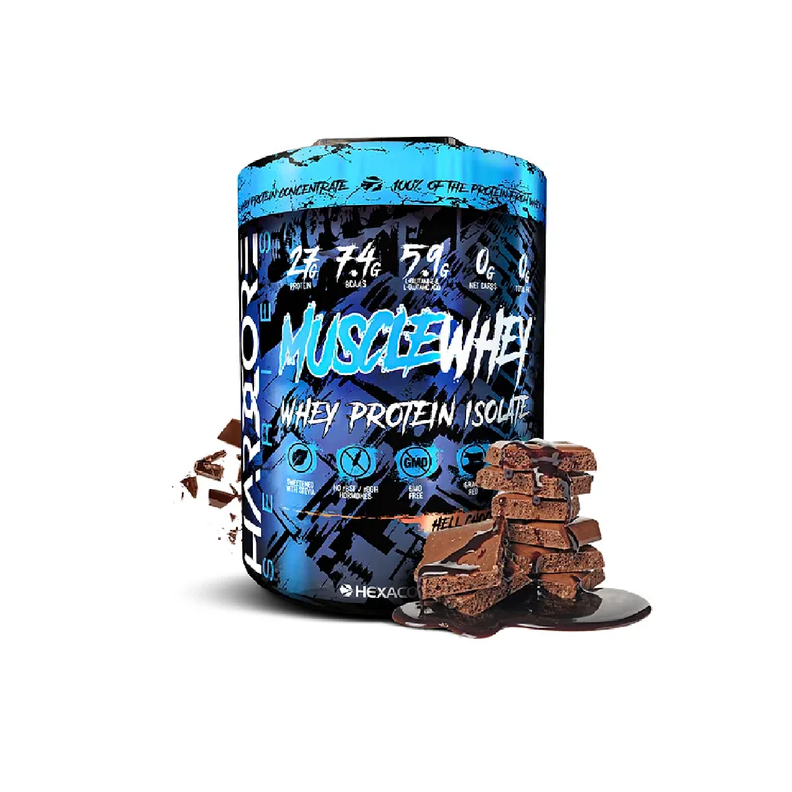 Muscle Whey ISOLATE – 4.8 lbs / 64 servicios, hell chocolate -0