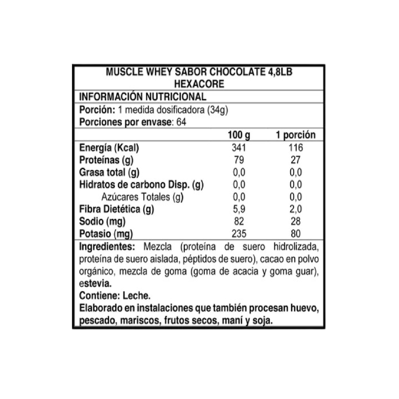 Muscle Whey ISOLATE – 4.8 lbs / 64 servicios, hell chocolate -1