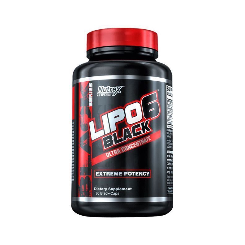 Lipo6 Black Ultra Concentrate Cafeína 60 Caps Nutrex Pote Sin Sabor-1