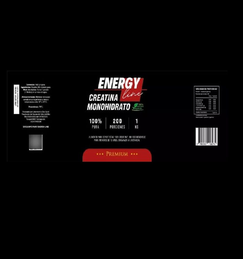 Creatina Monohidrato 1 KG Energy Line-2