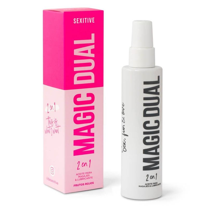 Magic Dual Frutos Rojos - Aceite para masajes & Lubricantes.-0