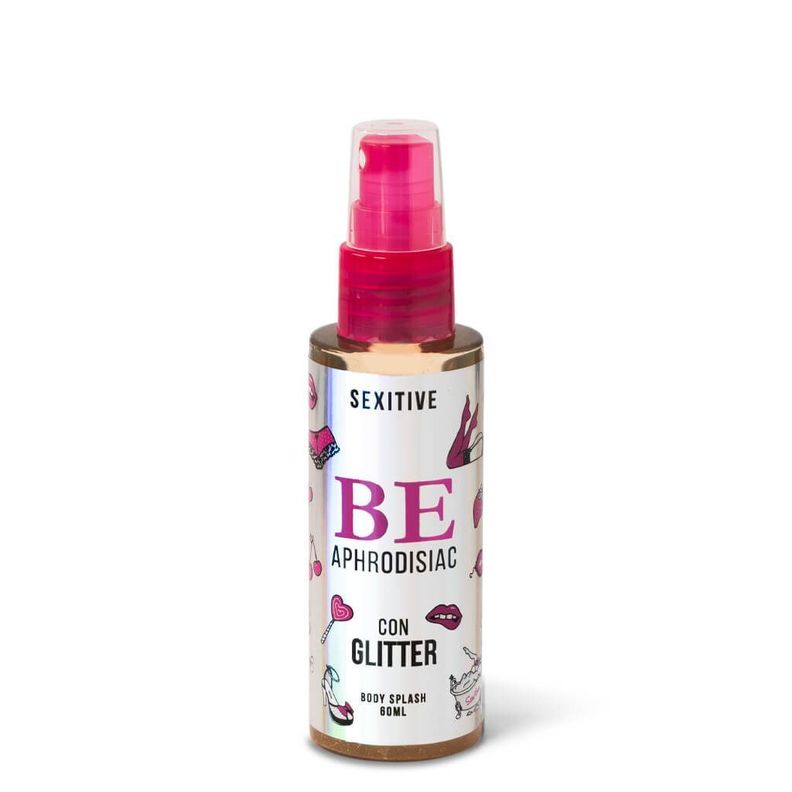 Be Body Splash con Feromonas Con Glitter! -0