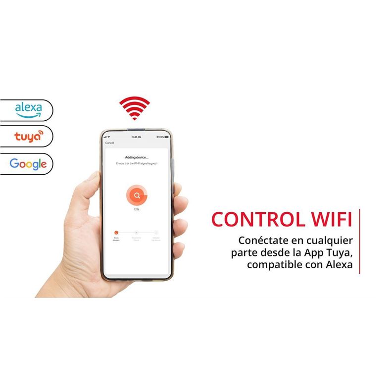 Estufa Calefactor Eléctrico Wally One O 1800 Wifi-3
