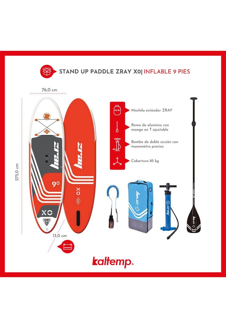 STAND UP PADDLE ZRAY TABLA INFABLE X10 9 PIES-5