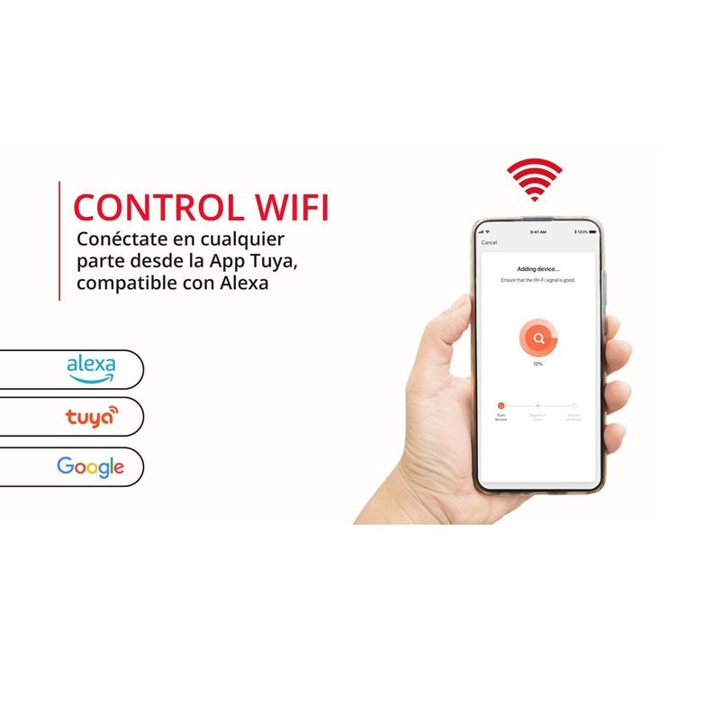 Estufa Eléctrica Infrarroja Kaltemp IR04 Wifi Bajo Consumo-4