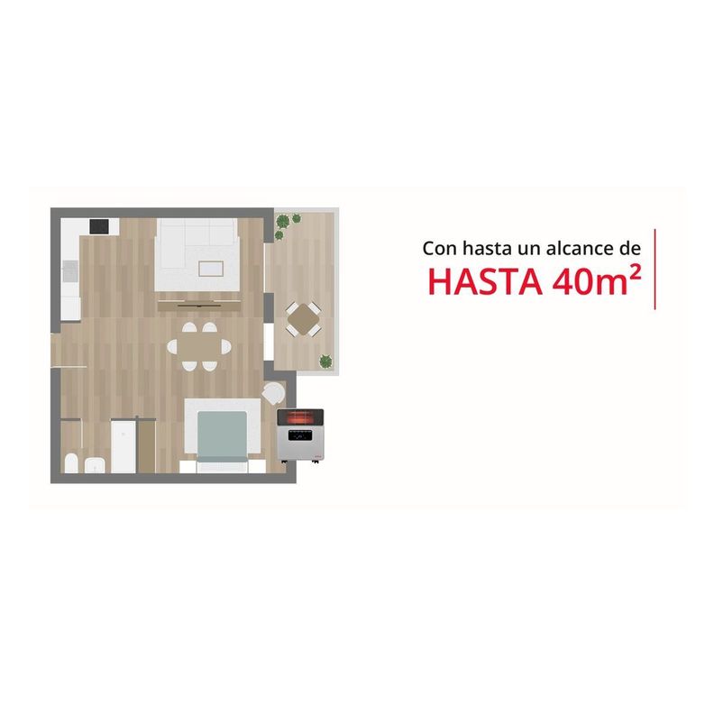 Estufa Eléctrica Infrarroja Kaltemp IR04 Wifi Bajo Consumo-5