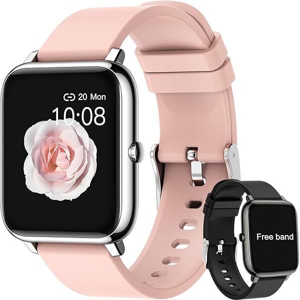 Reloj inteligente smartwatch bluetooth T900 Pro Max Rosado deportivo full Ventas 2023!-0