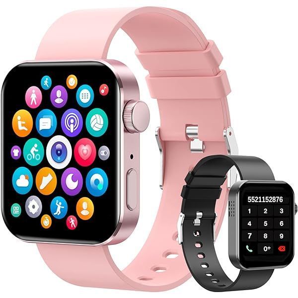 Reloj inteligente smartwatch bluetooth T900 Pro Max Rosado deportivo full Ventas 2023!-2