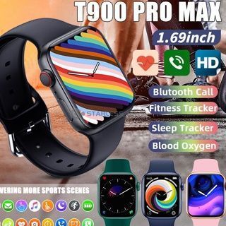 Reloj inteligente smartwatch bluetooth T900 Pro Max Rosado deportivo full Ventas 2023!-6