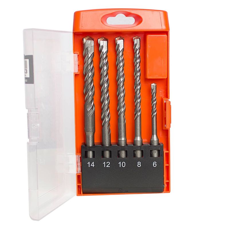 Set de brocas para concreto rotomartillo SDS 5 piezas-1