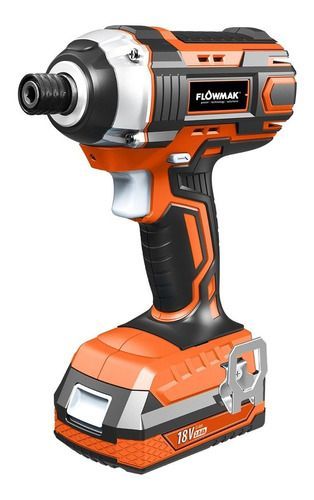Atornillador Impacto 1/4  18v Con Batería, Marca Flowmak-5