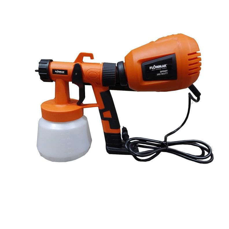 Pistola Para Pintar Electrica 350w 220v 180L/min Flowmak Naranjo
